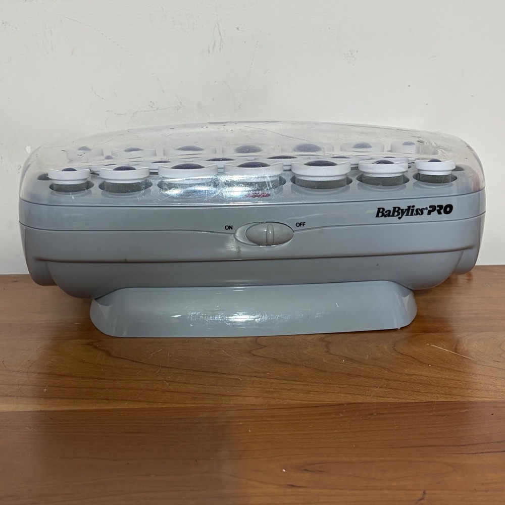 BaByliss PRO Professional Hot Roller Hair Setter Set with Pins Grey